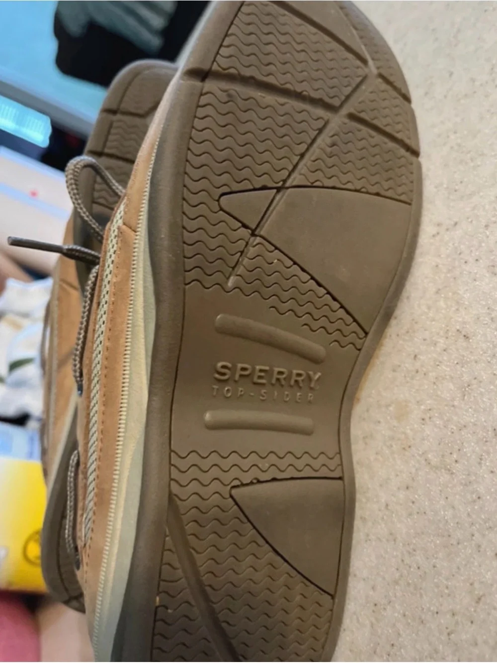 Sperry Kids Tan Boat Shoes